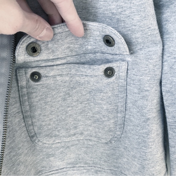 Cotton stretch zip up lightweight sweatshirt - Picture 9 of 14